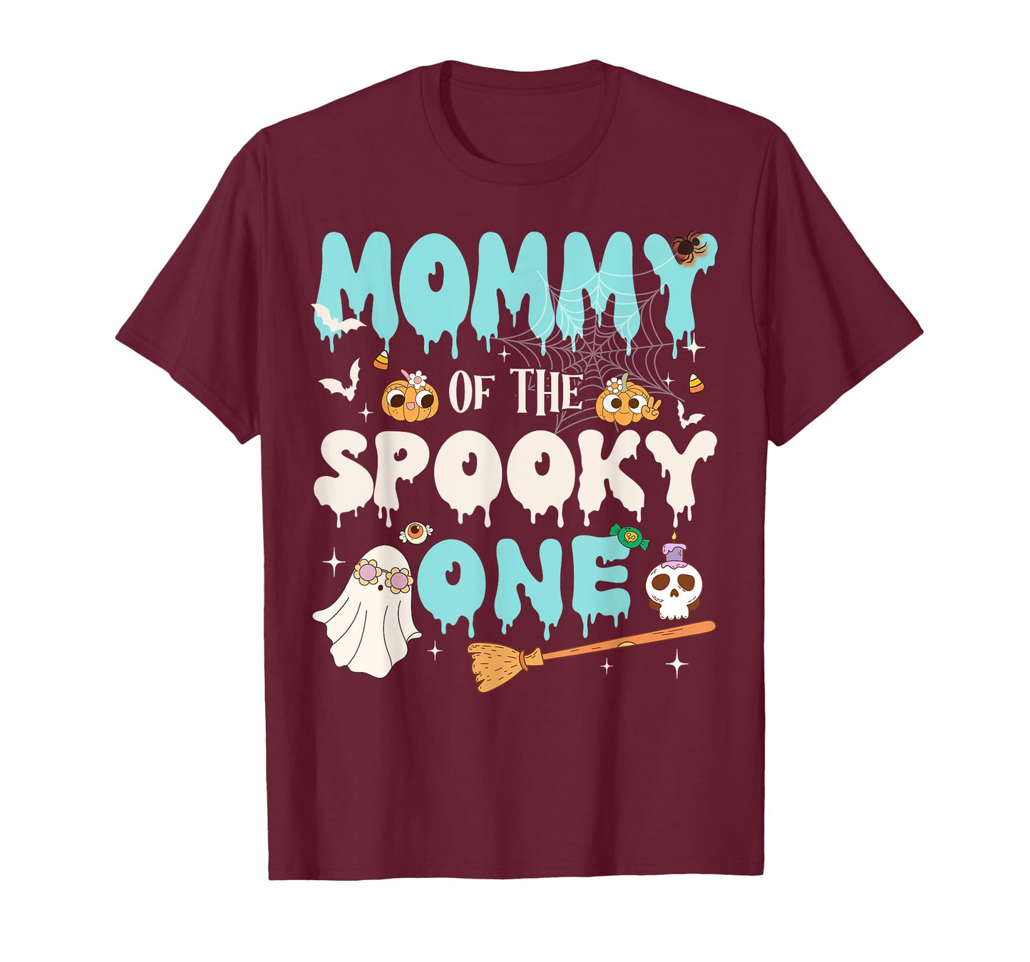 Mommy of The Spooky One Boy 1st Birthday Halloween Family T-Shirt