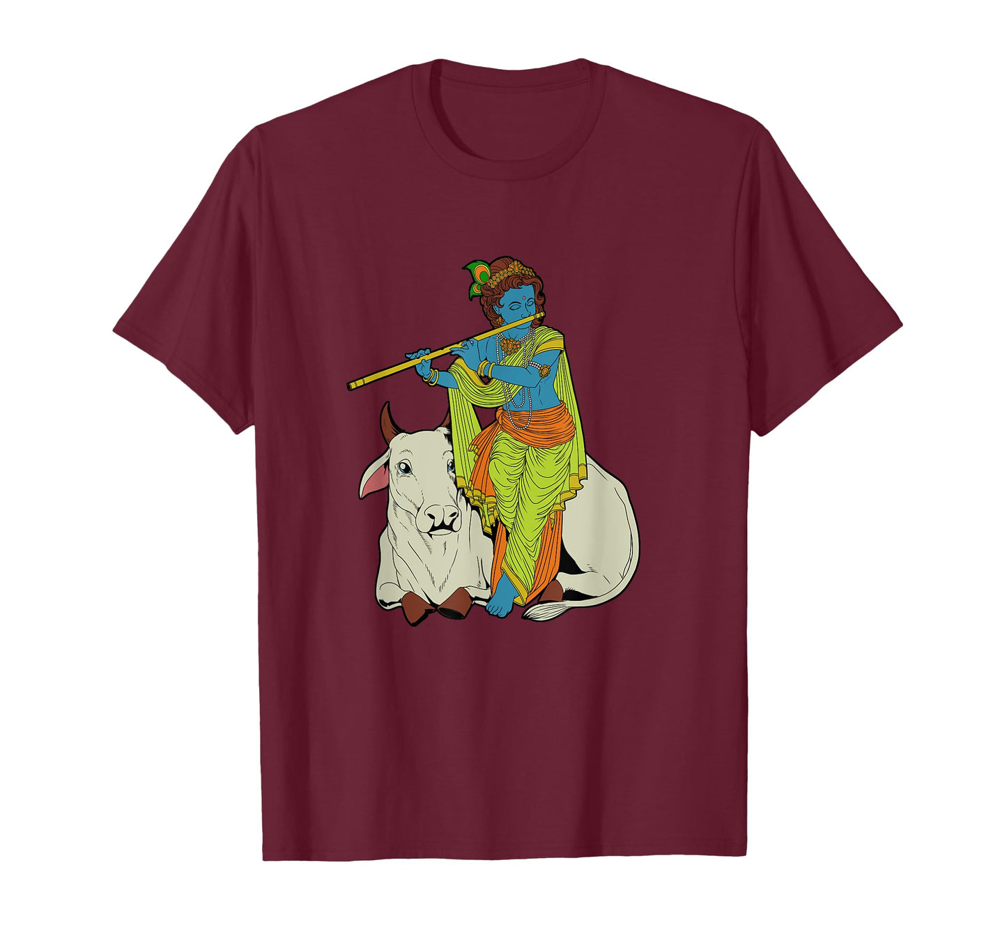 Hindu god - the blue flute player Krishna T-Shirt