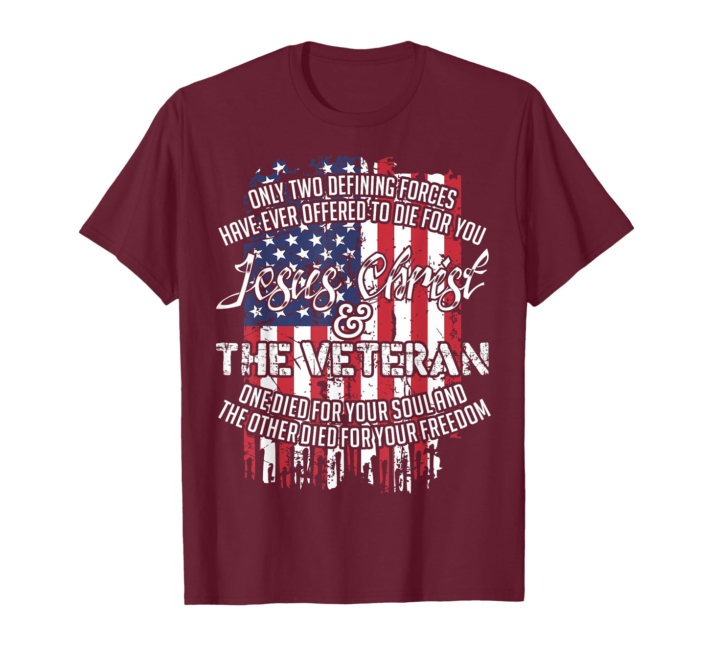 Jesus Christ And The Veteran T-Shirt Tshirt T-Shirt