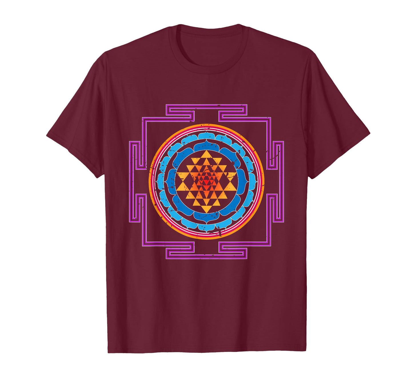 Colored Luck and Prosperity SRI YANTRA T-shirt T-Shirt