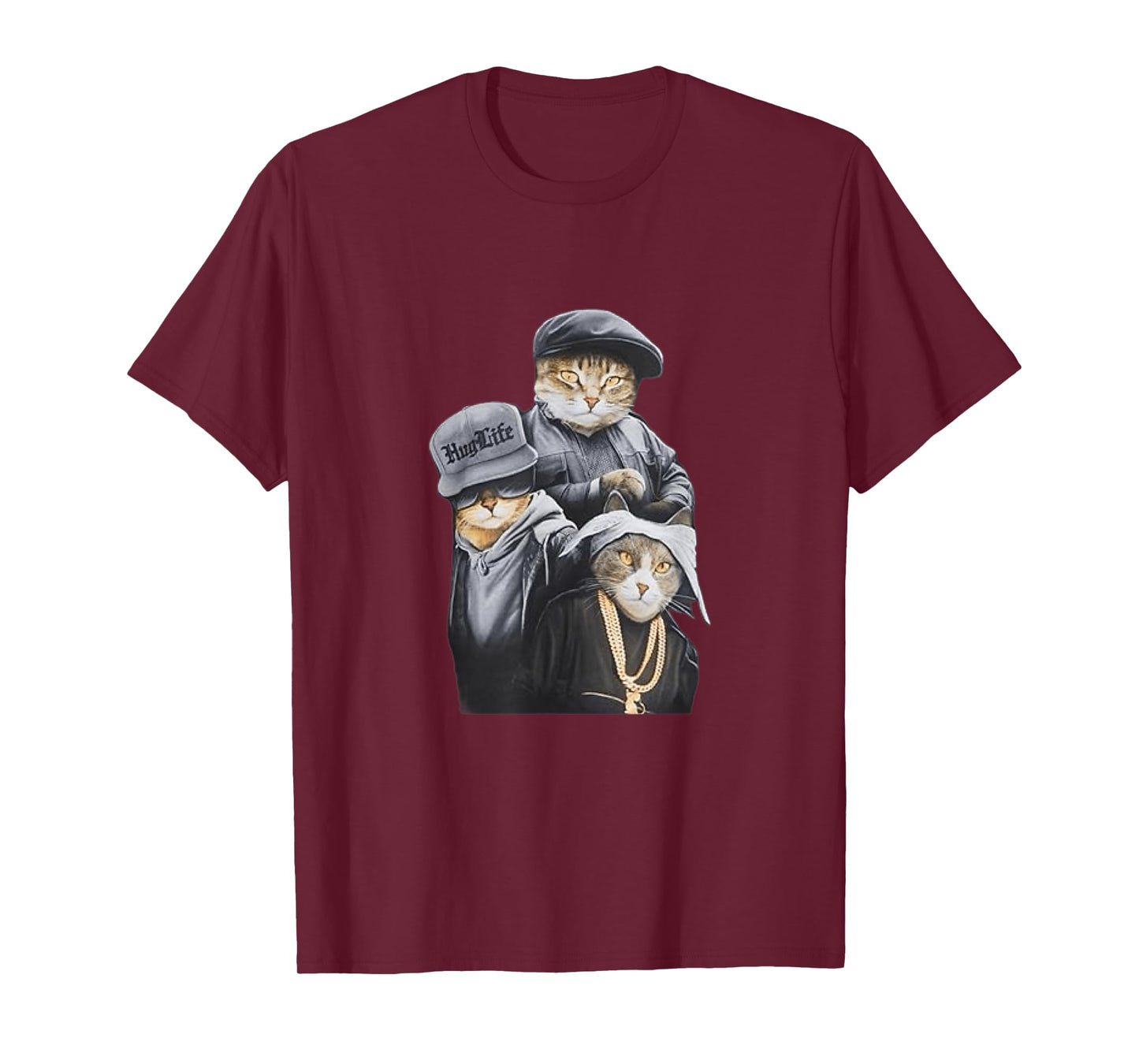 Funny Cat Trio Gangster Thug Cat T-Shirt