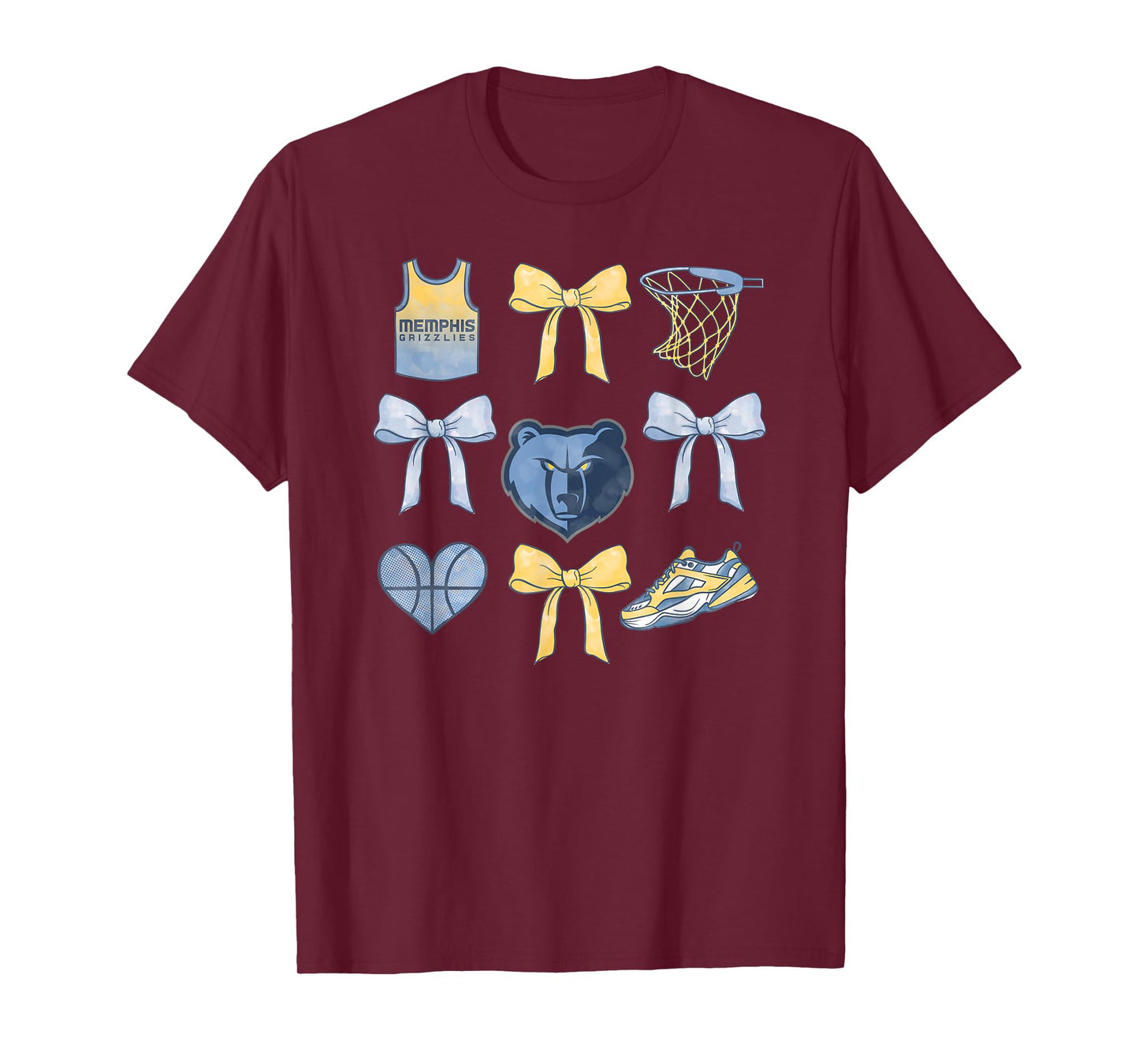 NBA Memphis Grizzlies Bow Grid T-Shirt