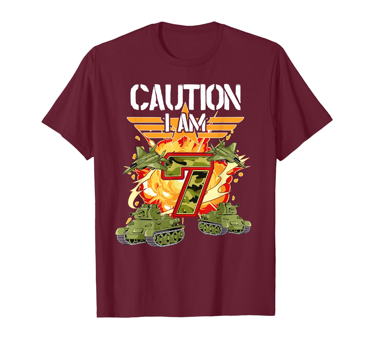 7th Birthday Army T-Shirt