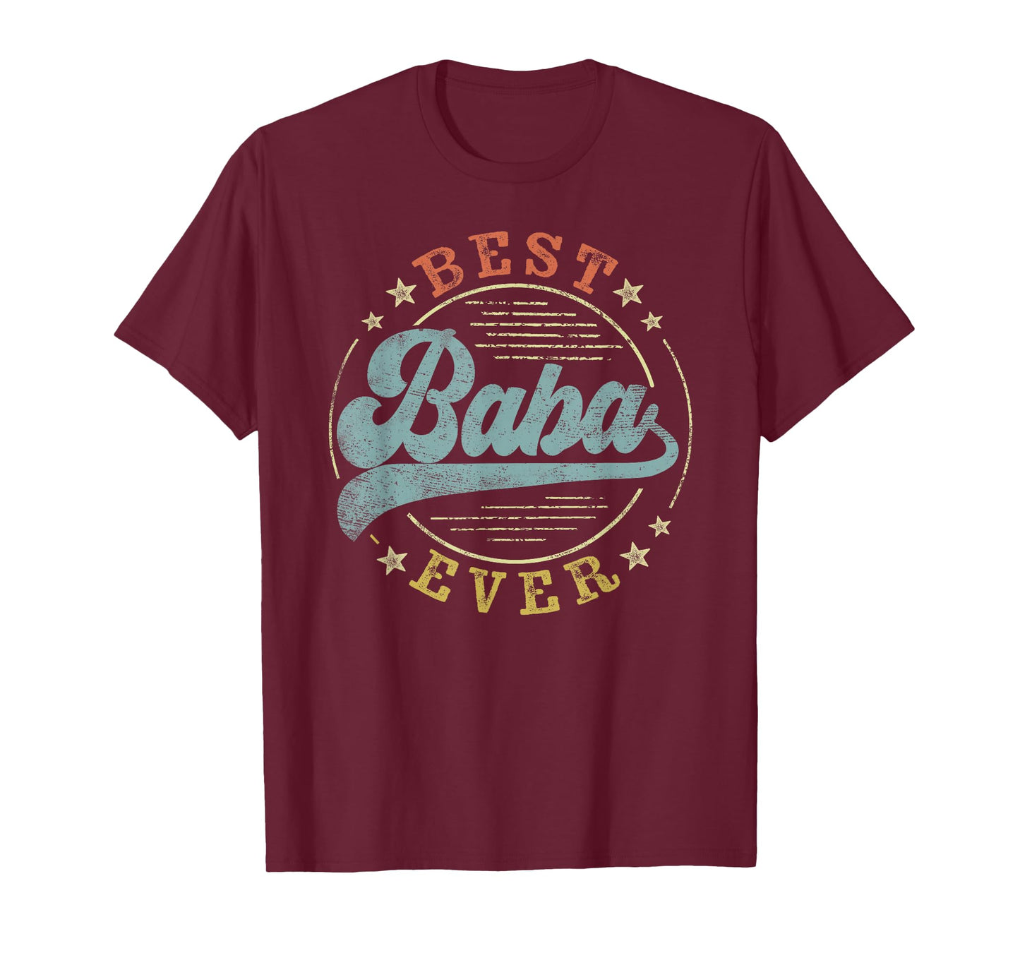 Best Baba Ever Father's Day Baba Gifts Vintage Emblem T-Shirt