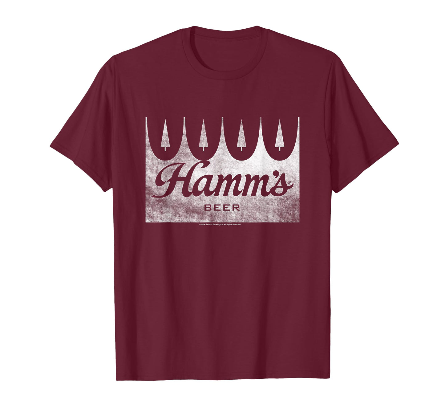 Hamm's Distressed Wood Sign Beer Badge T-Shirt
