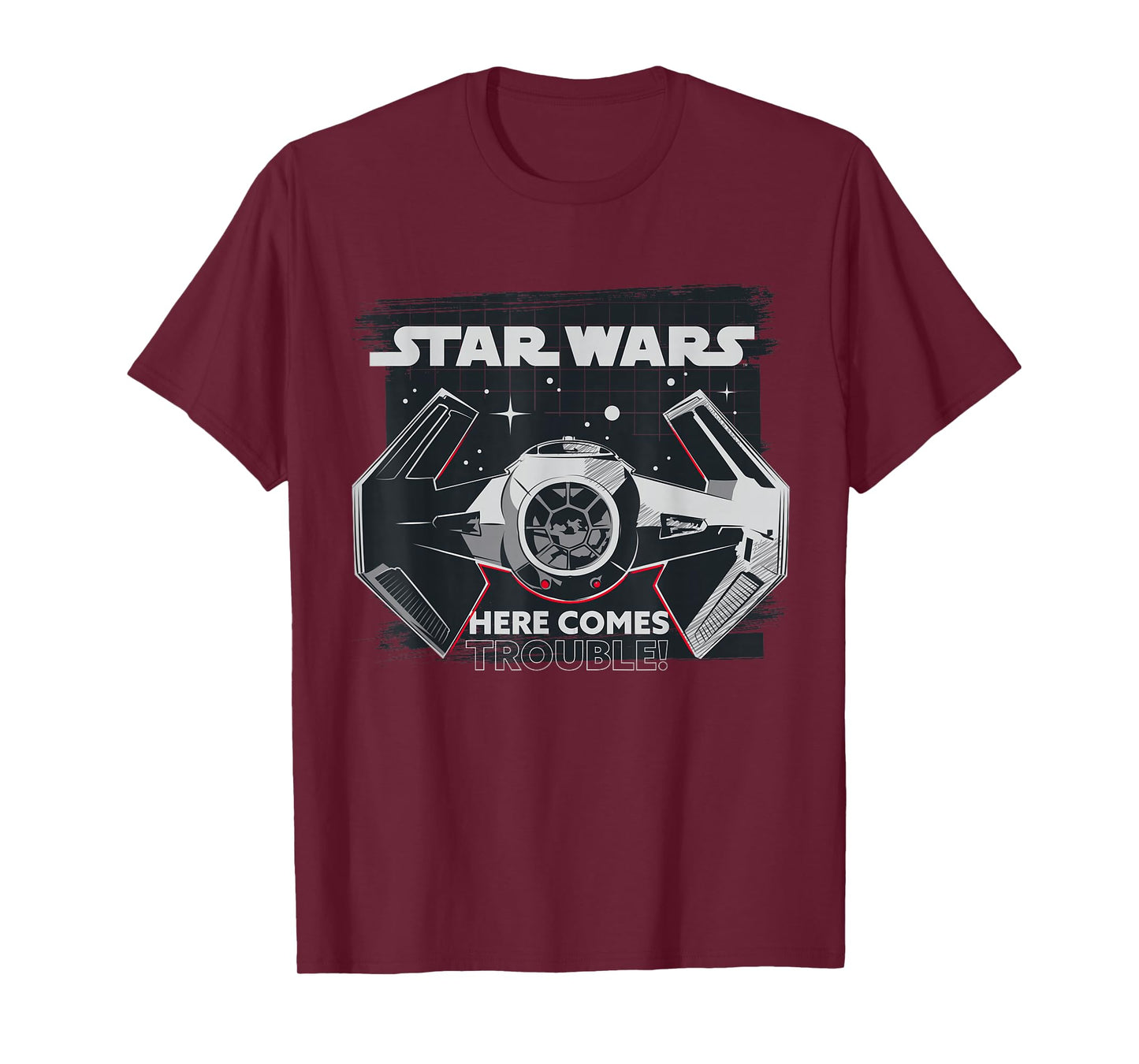 Star Wars Classic Empire TIE Fighter Here Comes Trouble T-Shirt