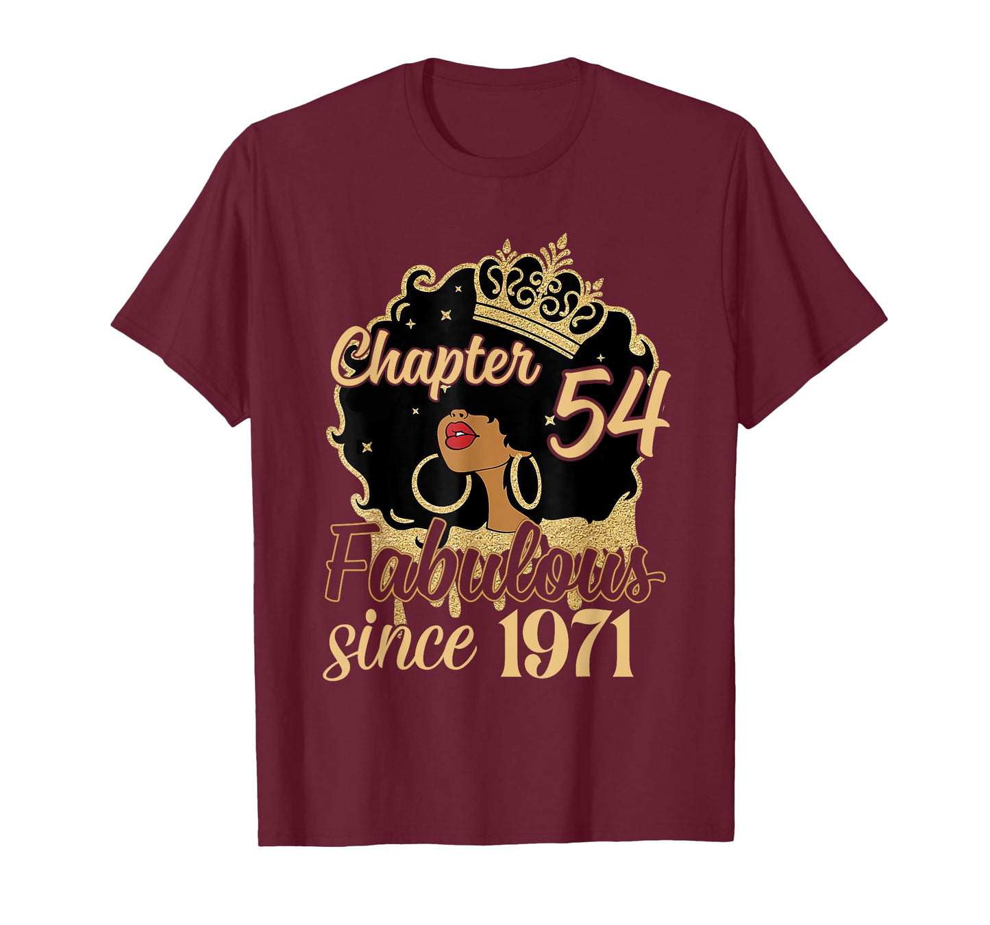 Chapter 54 Fabulous Since 1971 54th Birthday for Girls Women T-Shirt