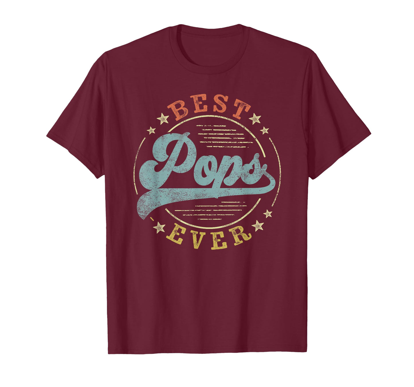 Best Pops Ever Father's Day Pops Gifts Vintage Emblem T-Shirt