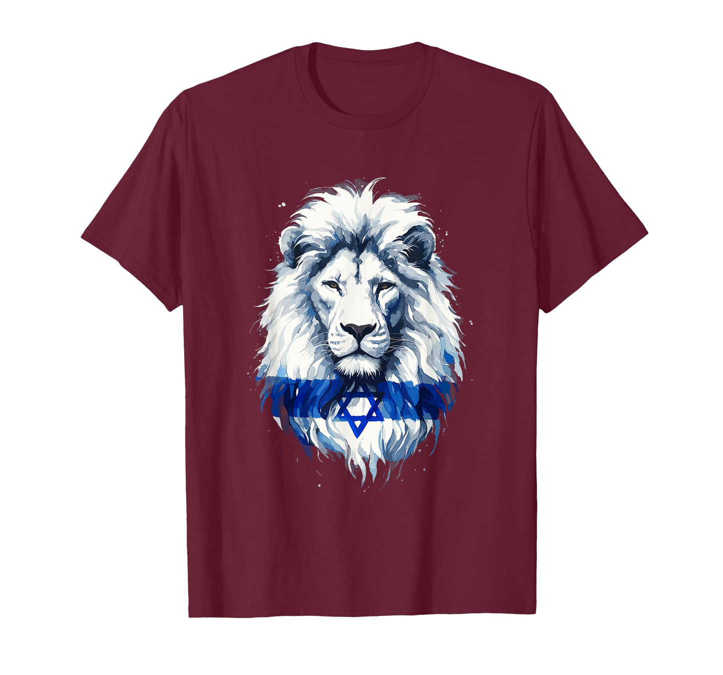 Jewish Israel Flag Lion David Star Yisrael Proud Israelites T-Shirt
