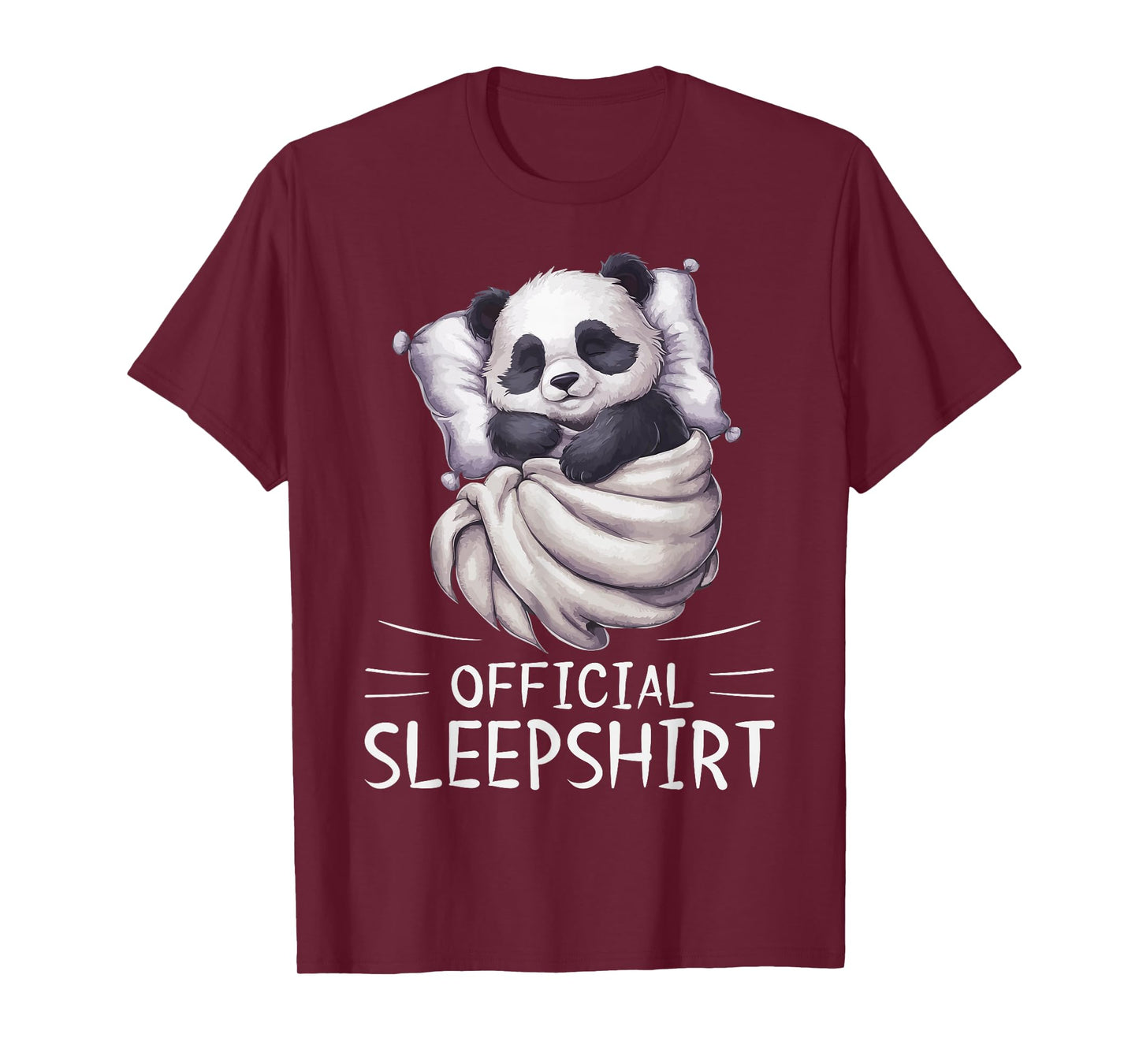 Panda Bear Animal Official Sleepshirt Pajamas Nightgown T-Shirt