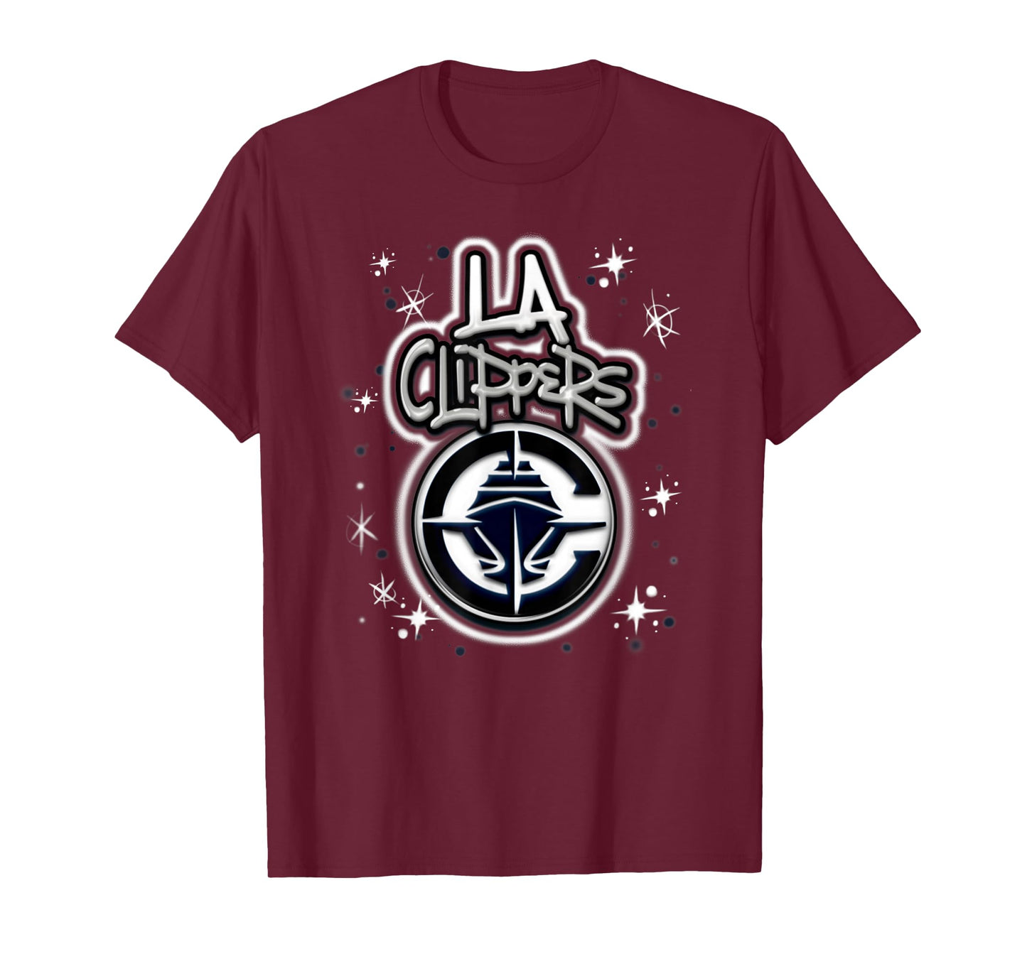NBA Los Angeles Clippers Airbrush Logo T-Shirt