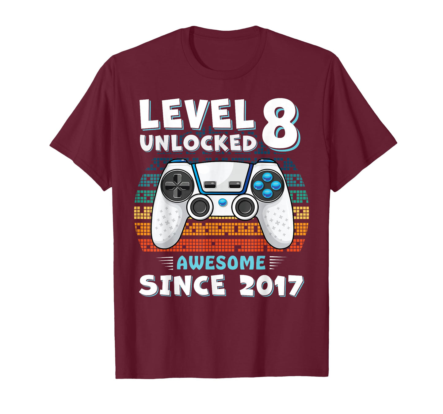 8 Year Old BDay Decorations Son Boy 8yr 2017 8th Birthday T-Shirt