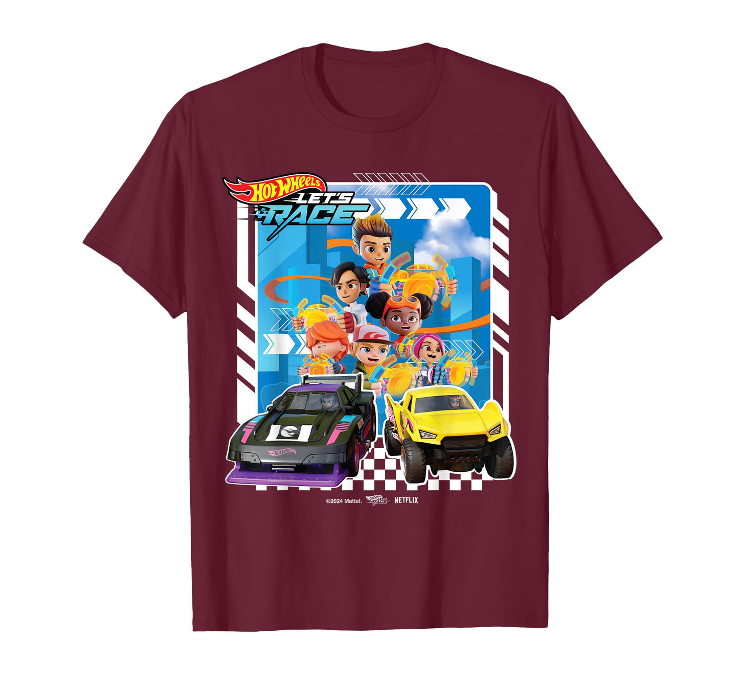 Hot Wheels Let's Race - Coop Spark Mac Brights Axle Sidecar T-Shirt
