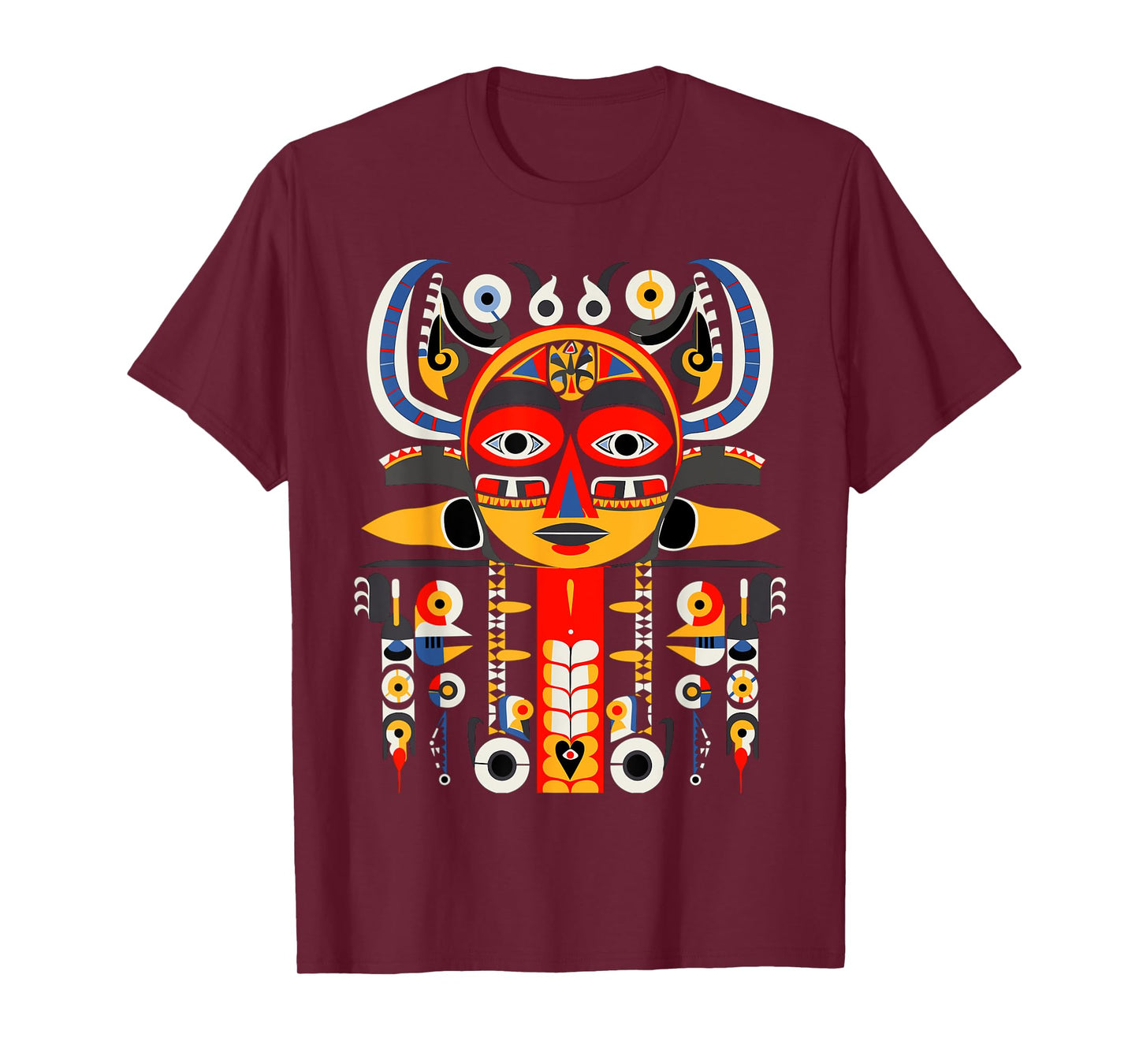 Totem Pole in Pacific Northwest Coastal Art Style T-Shirt
