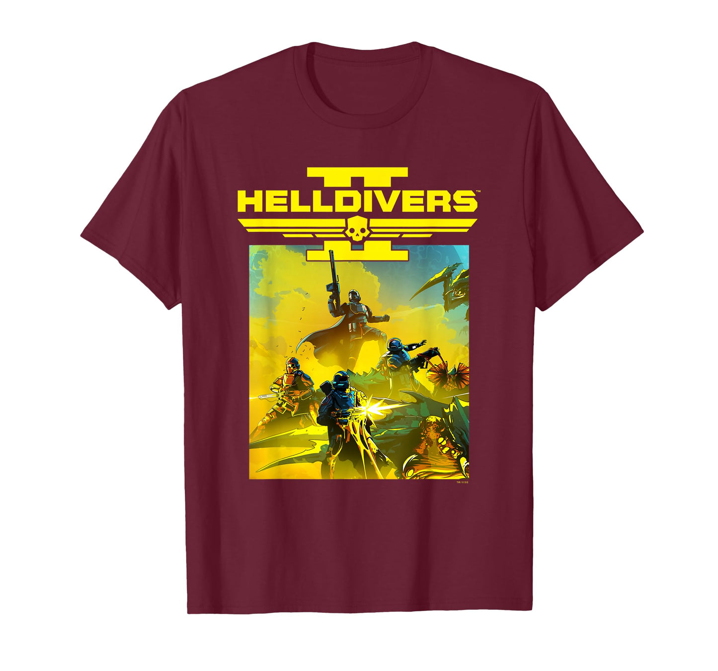 Helldivers 2 Sony Playstation Video Game Group Key Art T-Shirt