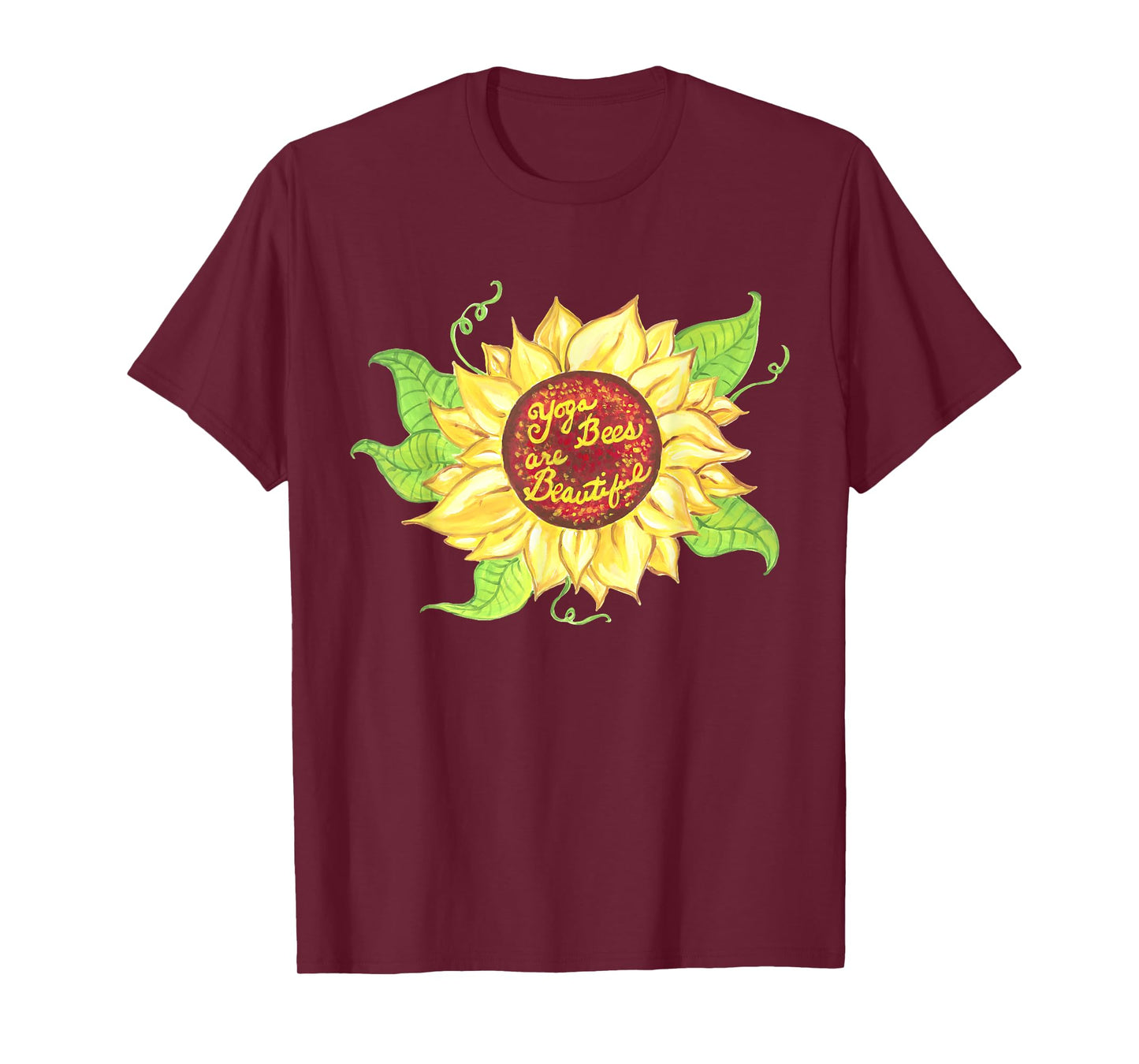 Yoga Bees Sunflower T-Shirt