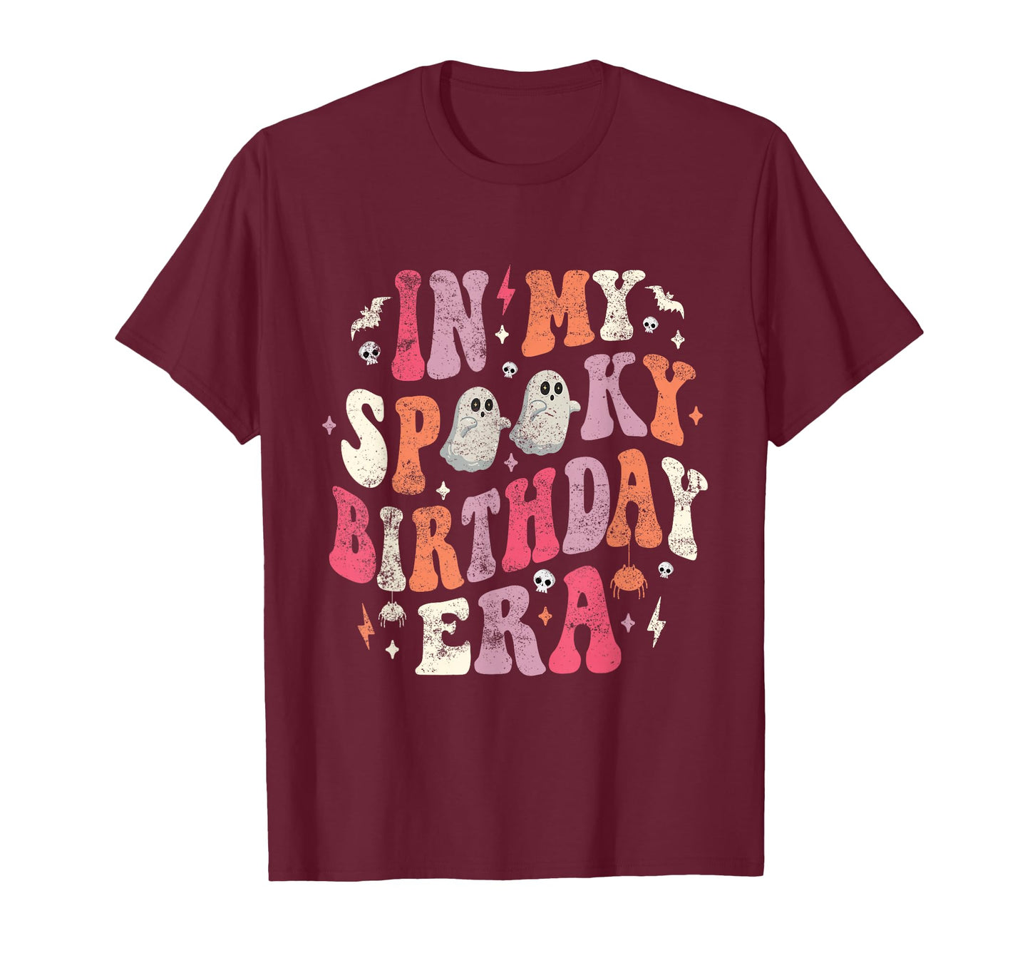 In My Spooky Birthday Era Funny Spooky Halloween Birthday T-Shirt