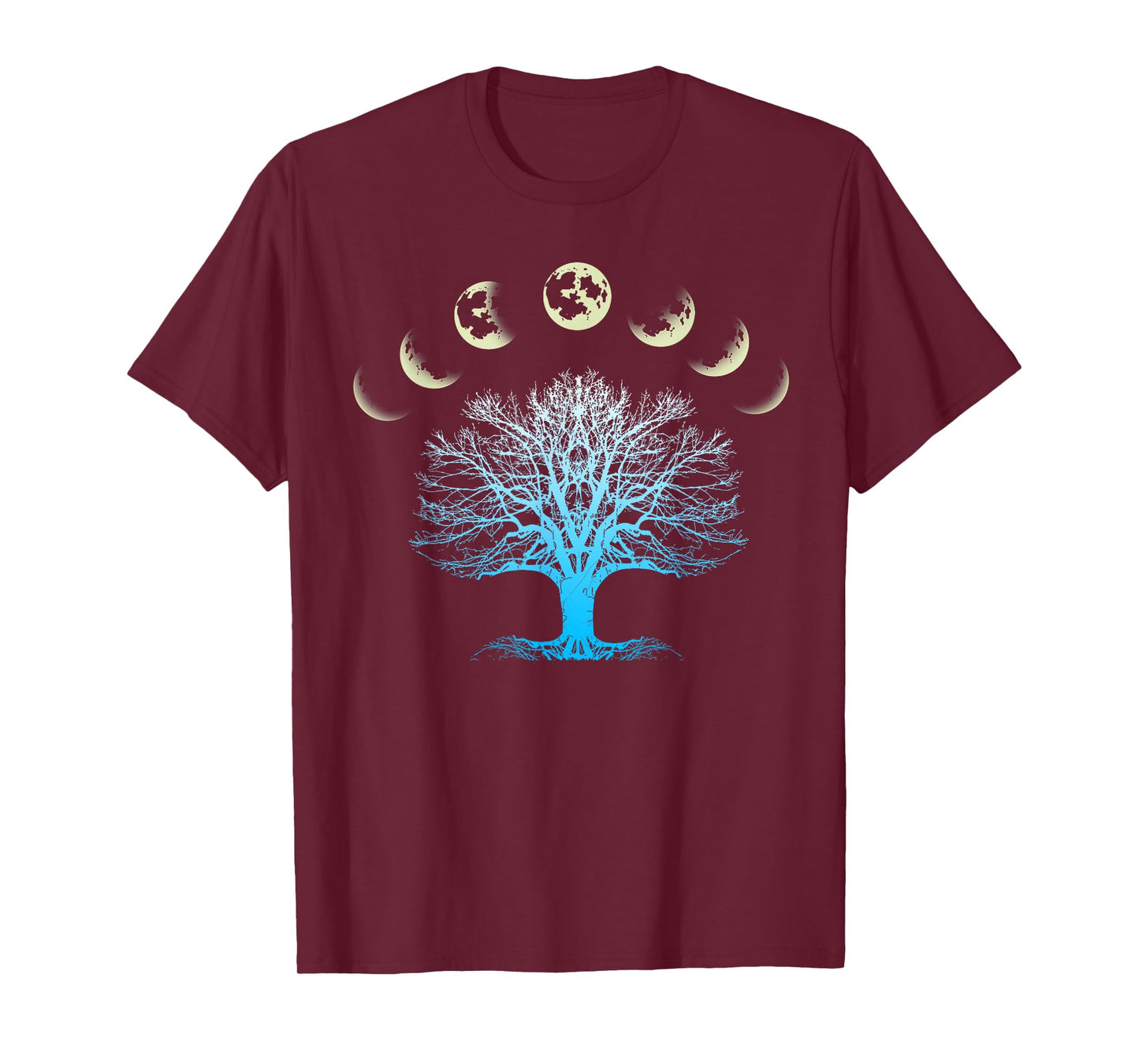 Tree Of Life Spiritual Shirt Moonphases for Yoga T-Shirt