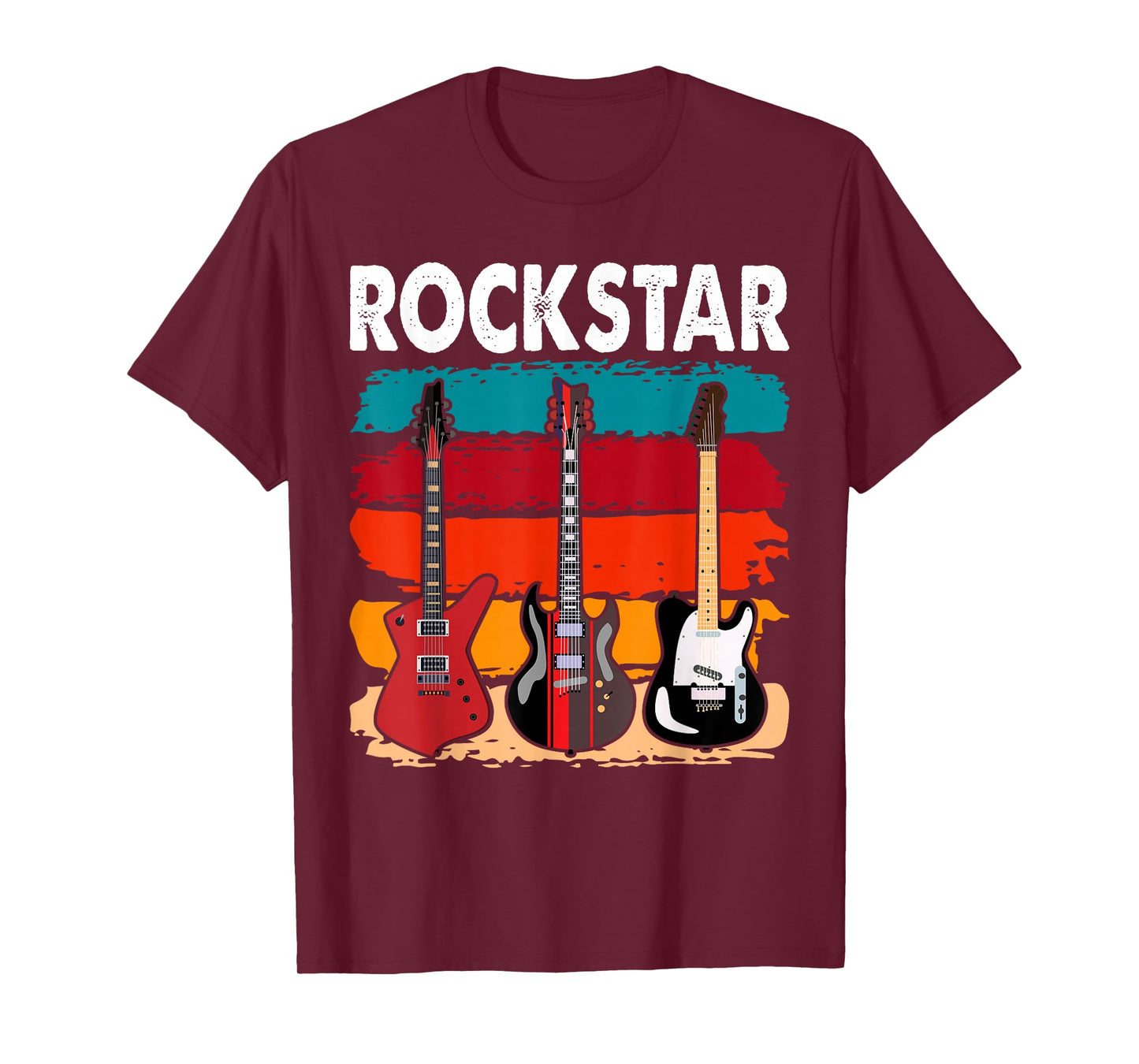 Rockstar Kids Vintage Guitar T-Shirt