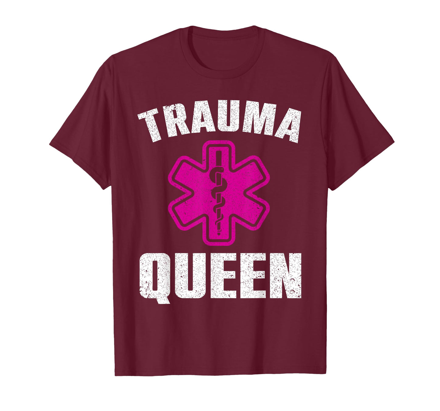 Funny Trauma Queen Art For Paramedic Women EMT Lover Girls T-Shirt
