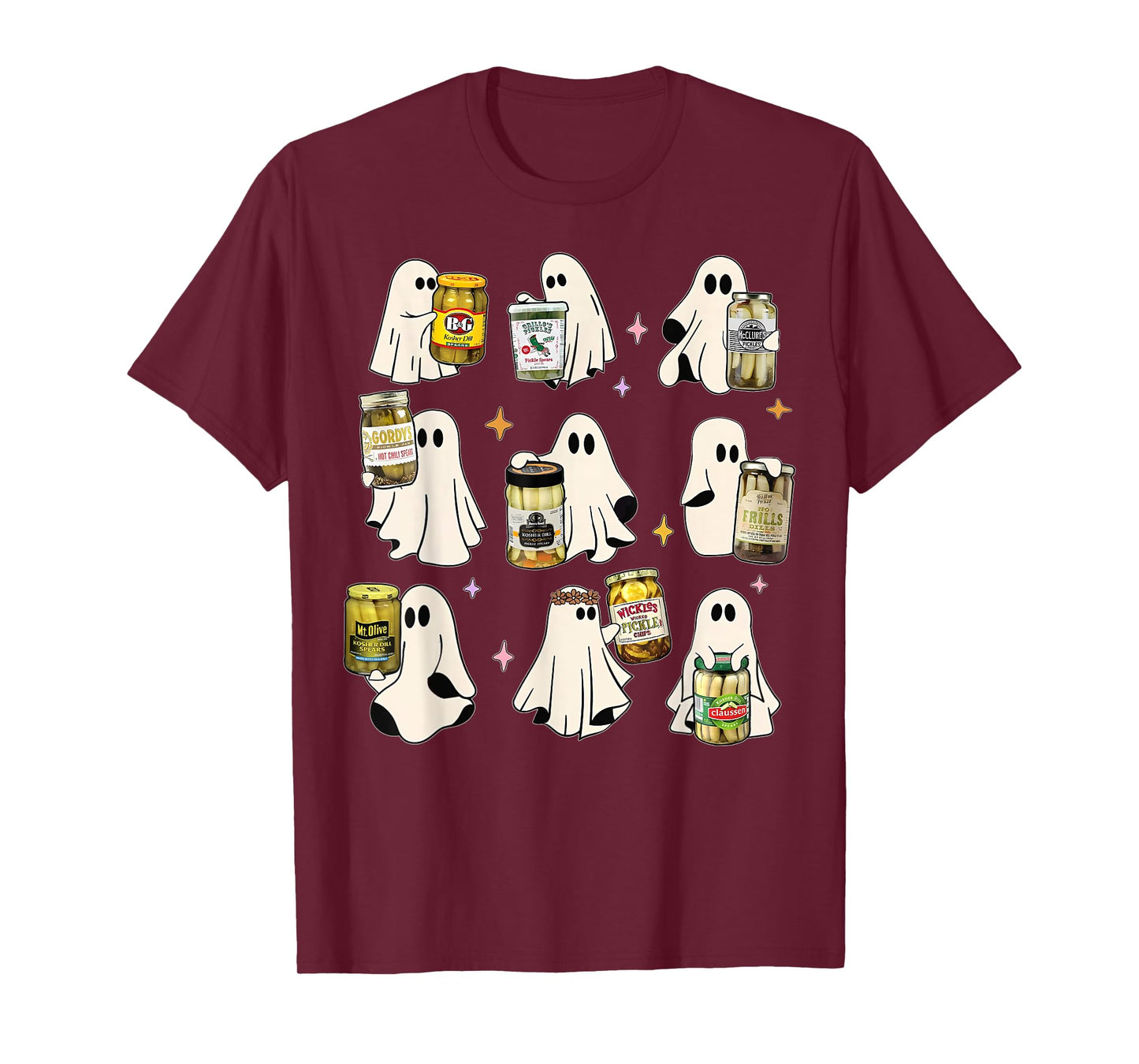 Ghost Canned Pickles Cute Ghost Pickle Jar Canning Season T-Shirt