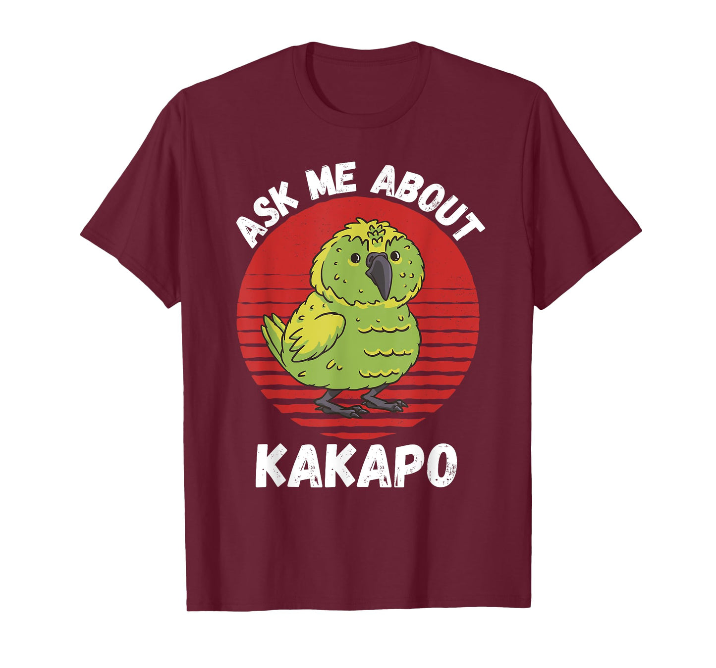 Retro Kakapo Ask Me About Kakapo Bird Lover T-Shirt