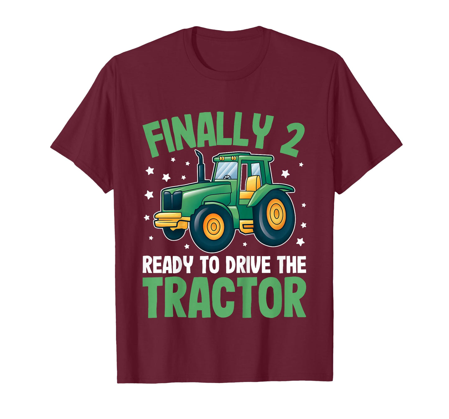 Tractor 2nd Birthday Shirt โ Ready to Drive the Tractor T-Shirt