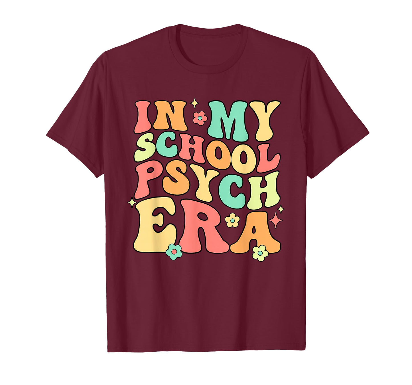 In My School Psych Era Psychologist Psychology Retro Groovy T-Shirt