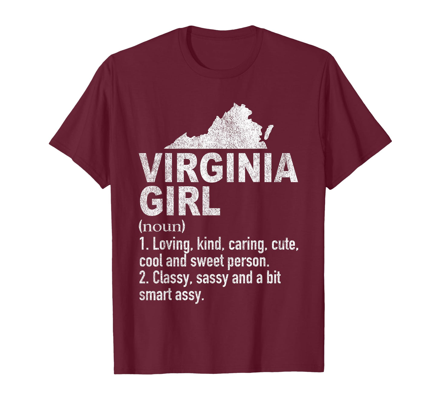 Virginia Girl Definition Funny Hometown Home Virginia T-Shirt