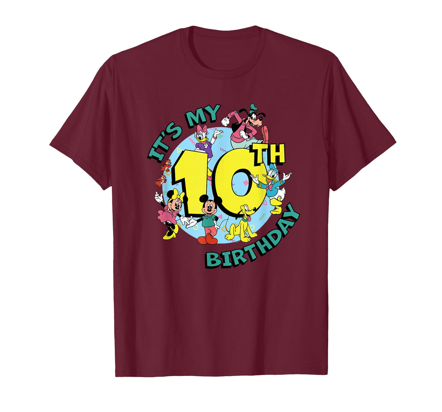 Disney Mickey and Friends It's My Tenth 10th Birthday T-Shirt
