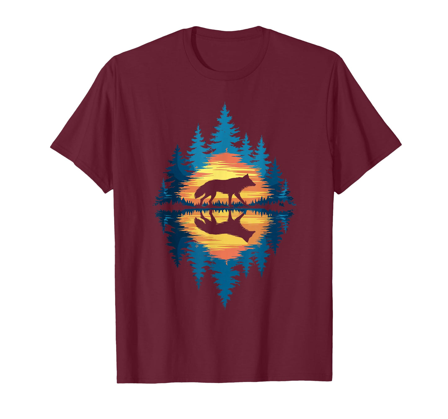 Wolf Forest Nature Wildlife Outdoor Men Women Kids Boys T-Shirt