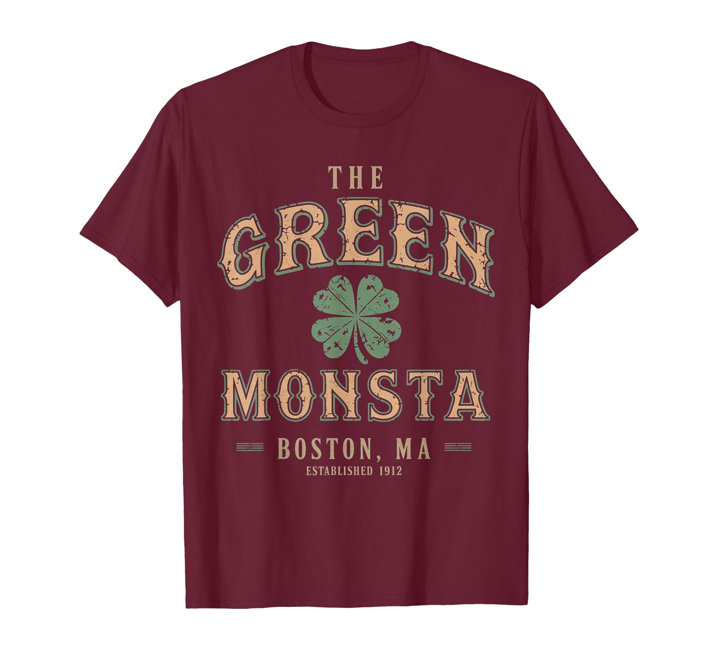 The Green Monsta Outfits St Patricks Day | Boston Name Proud T-Shirt