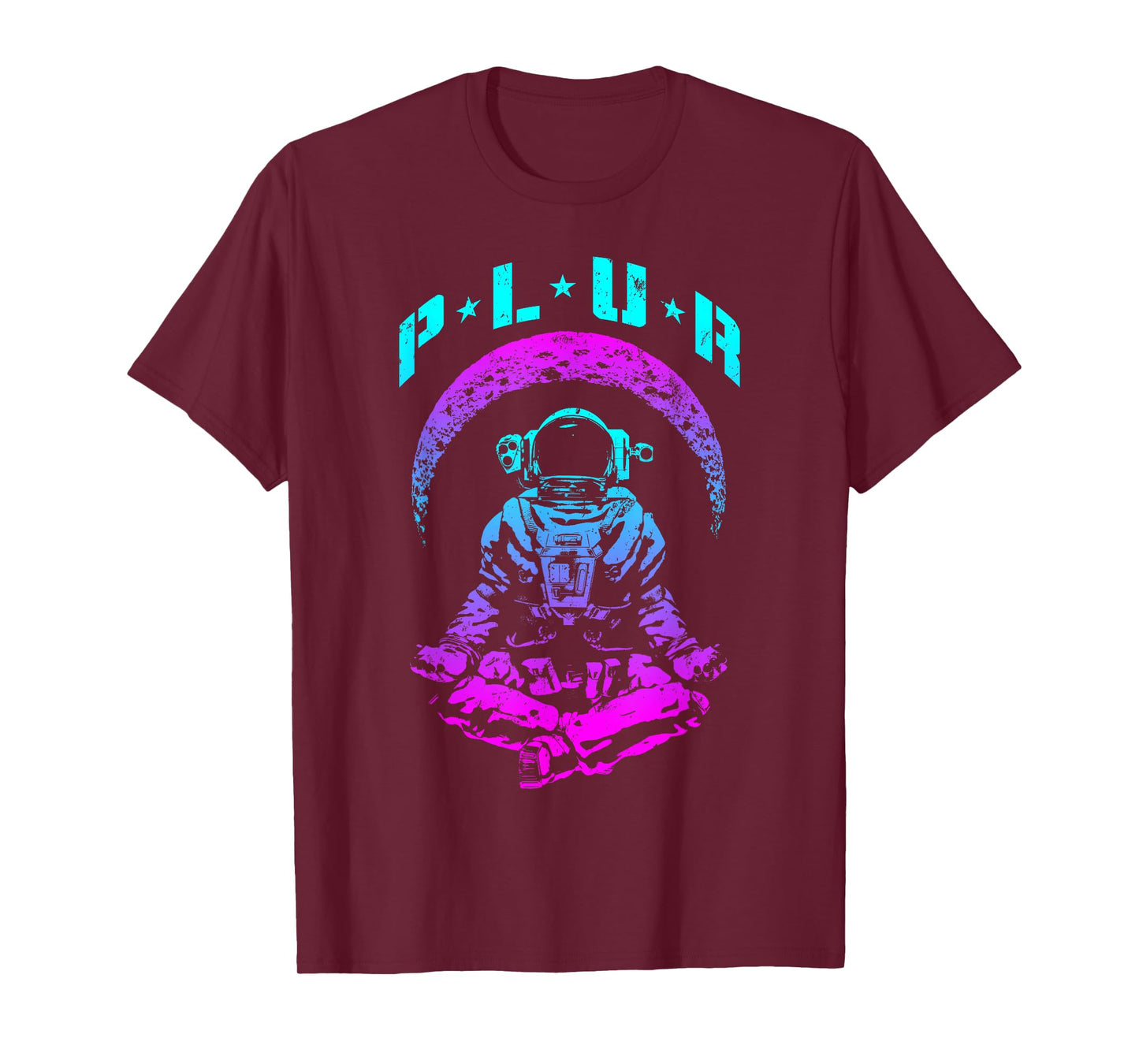PLUR Peace Love Unity Respect Techno Rave EDM Astronaut T-Shirt