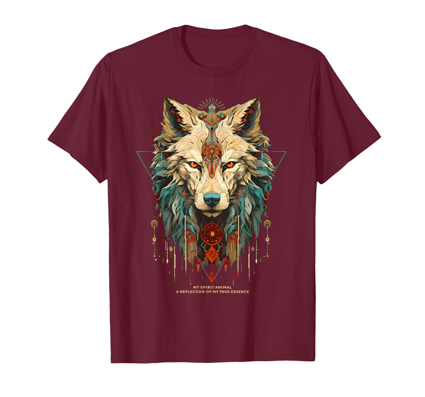 Wolf Spirit Animal Sacred Shaman Native American Clan T-Shirt