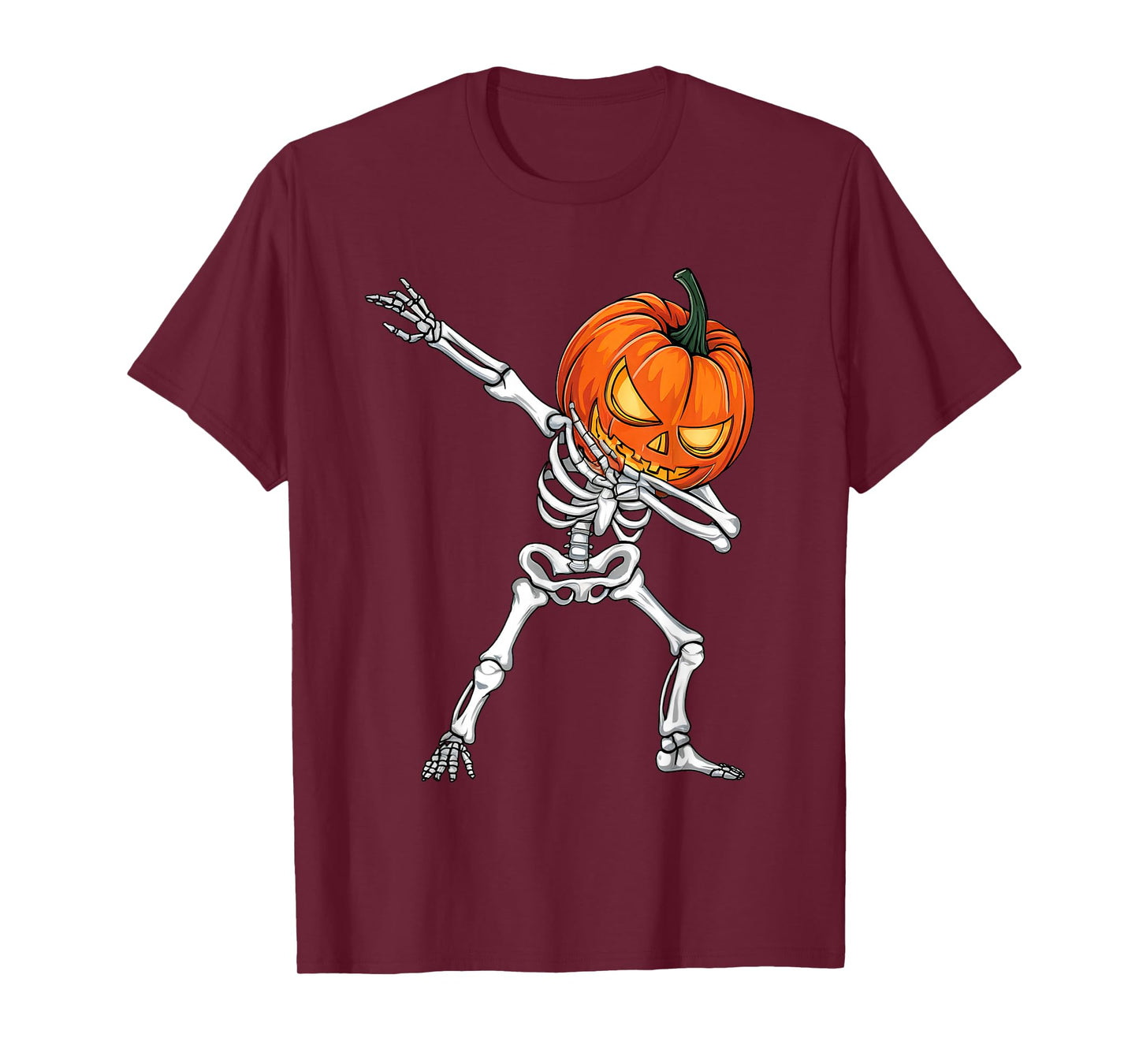 Dabbing Pumpkin Skeleton Halloween Dab Boys Teen Toddler Kid T-Shirt