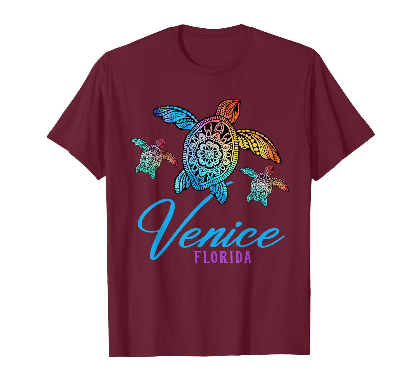 Venice Beach Tie Dye Sea Turtle Florida Family Vacation T-Shirt