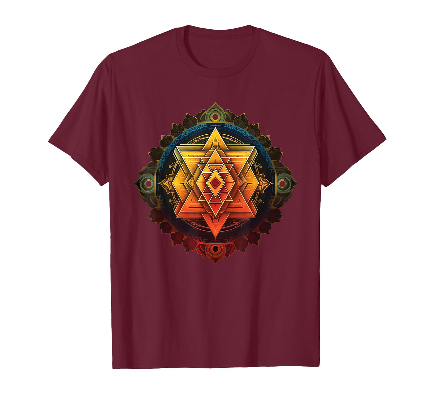 Sri Yantra Sacred Geometry Spiritual Healing T-Shirt