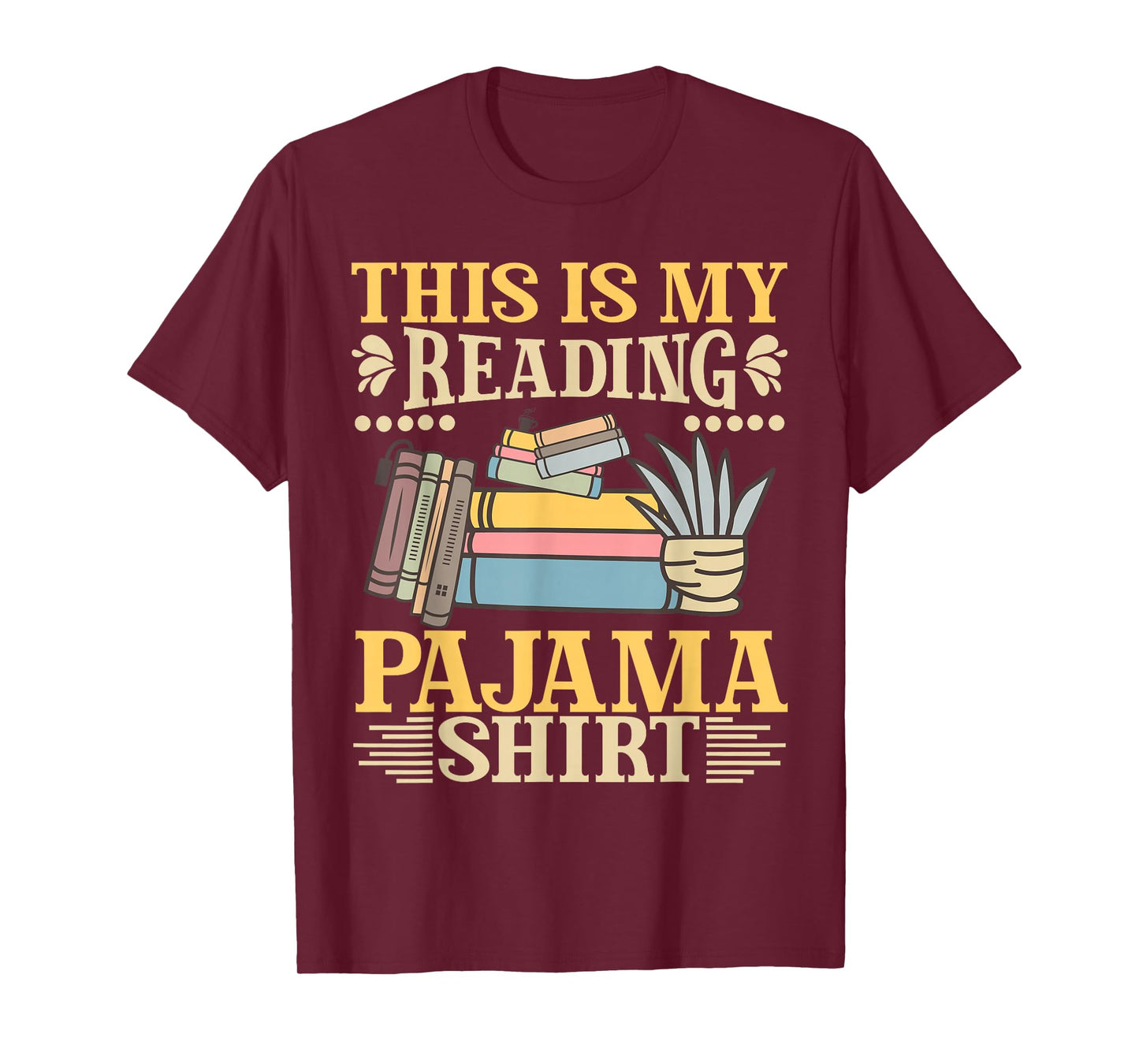 Book And Pajama This Is My Reading Pajama Bedtime Reading T-Shirt