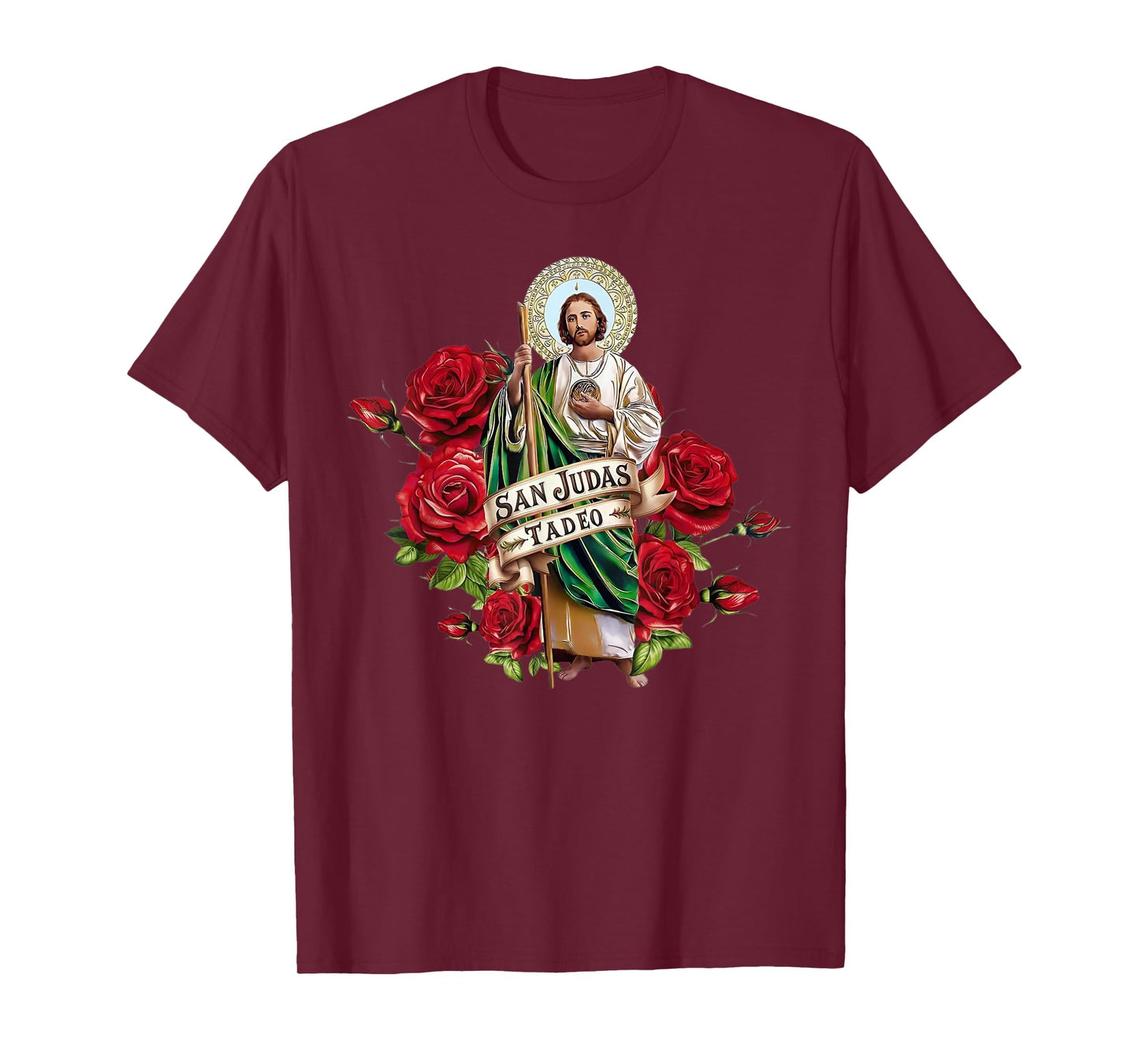 San Judas Tadeo Rose T-Shirt