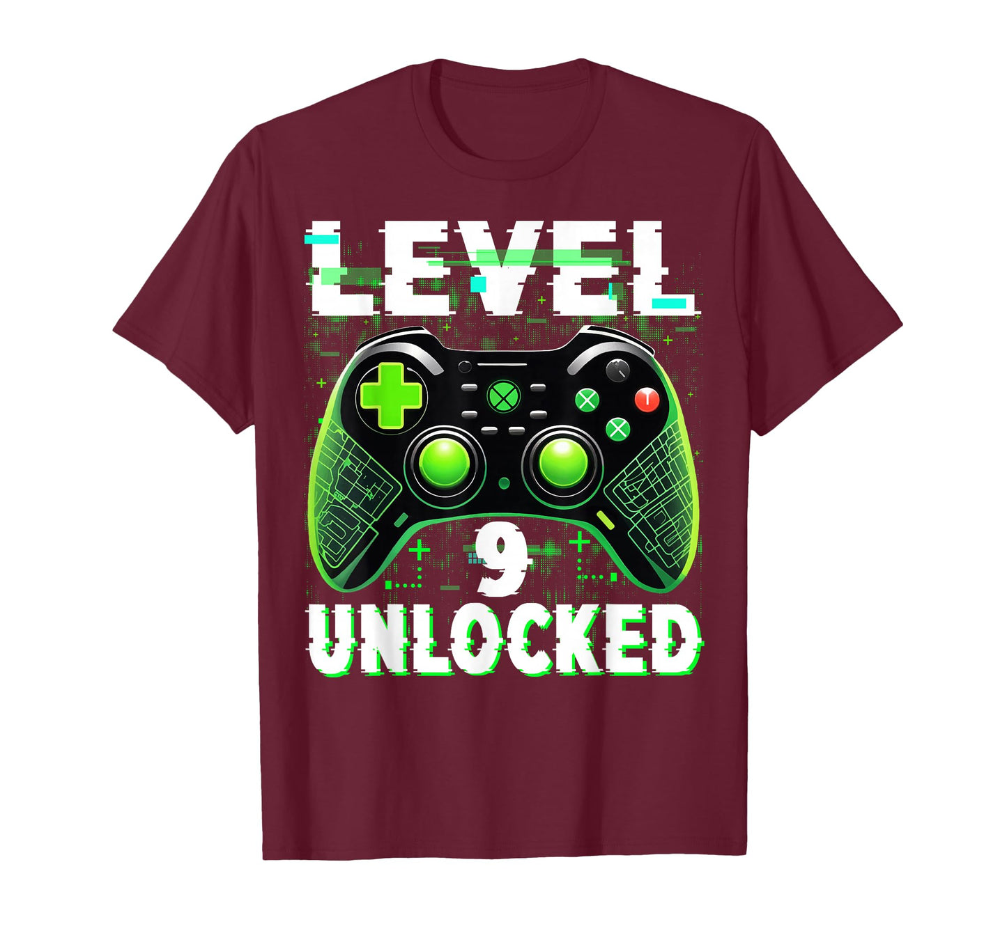 Level 9 Unlocked Shirt Funny Video Gamer Geek 9th Birthday T-Shirt