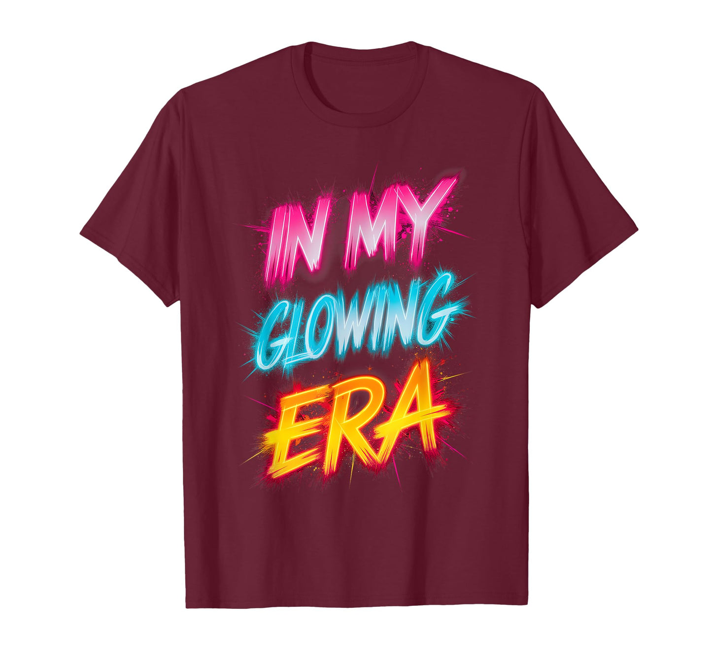 In My Glowing Era Groovy Colorful Bright T-Shirt