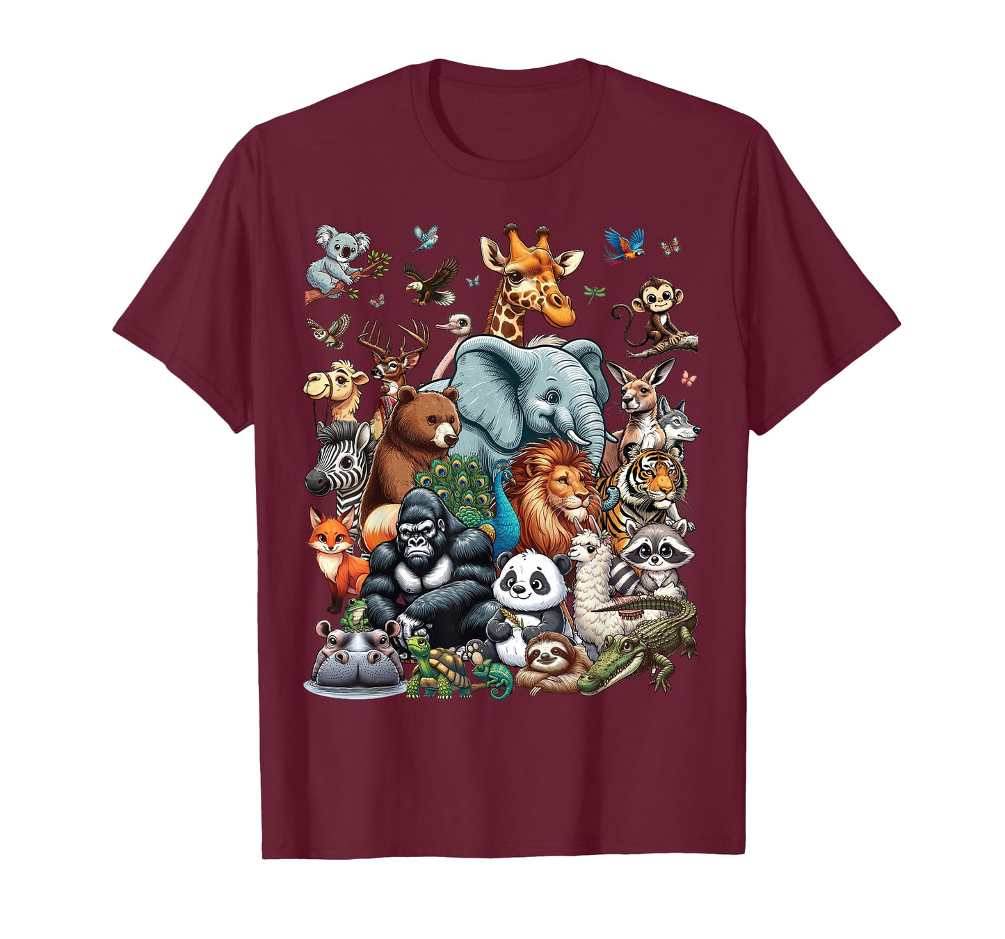 Zoo Animals Wildlife Safari Jungle Zoo Birthday Party T-Shirt