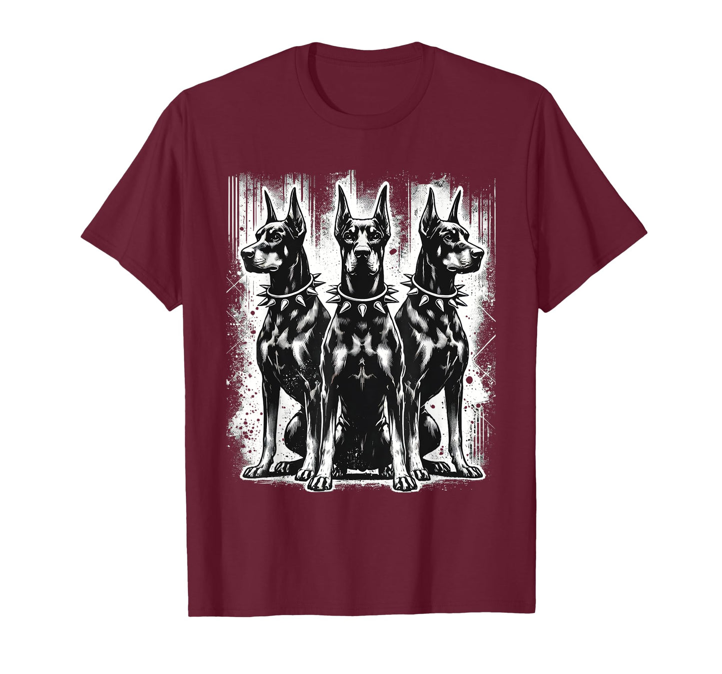 Doberman Pinscher Black and White Dog Lovers T-Shirt
