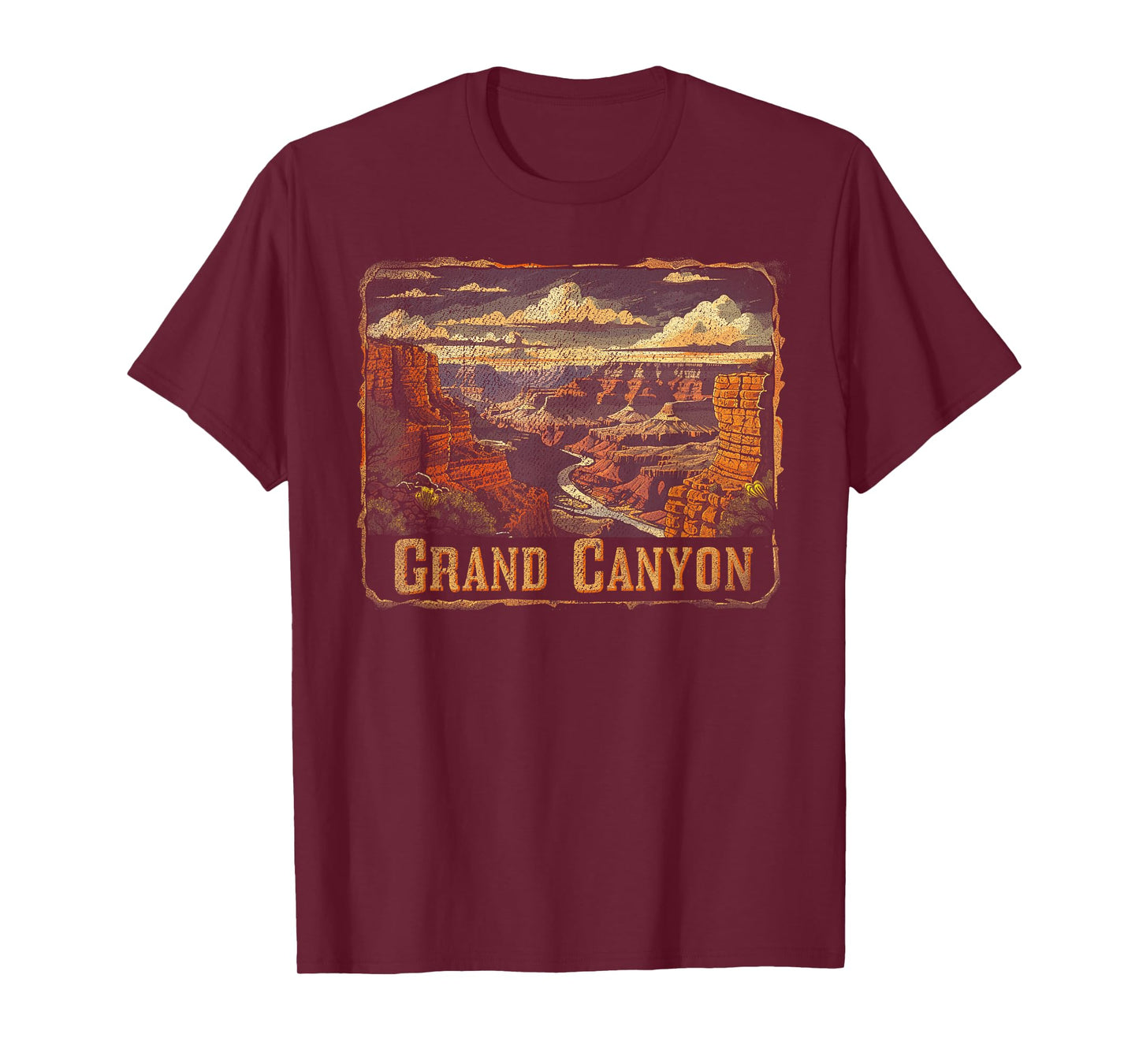 Grand Canyon - US National Park Vintage Men Women Kids Retro T-Shirt