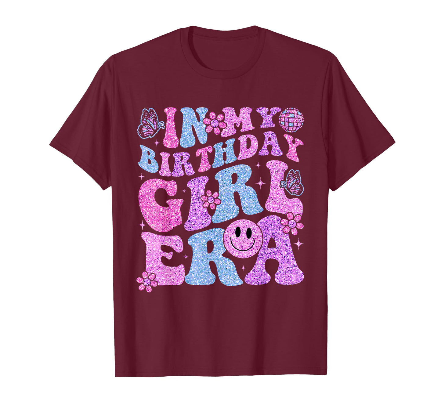 In My Birthday Girl Era Birthday Party Girls T-Shirt