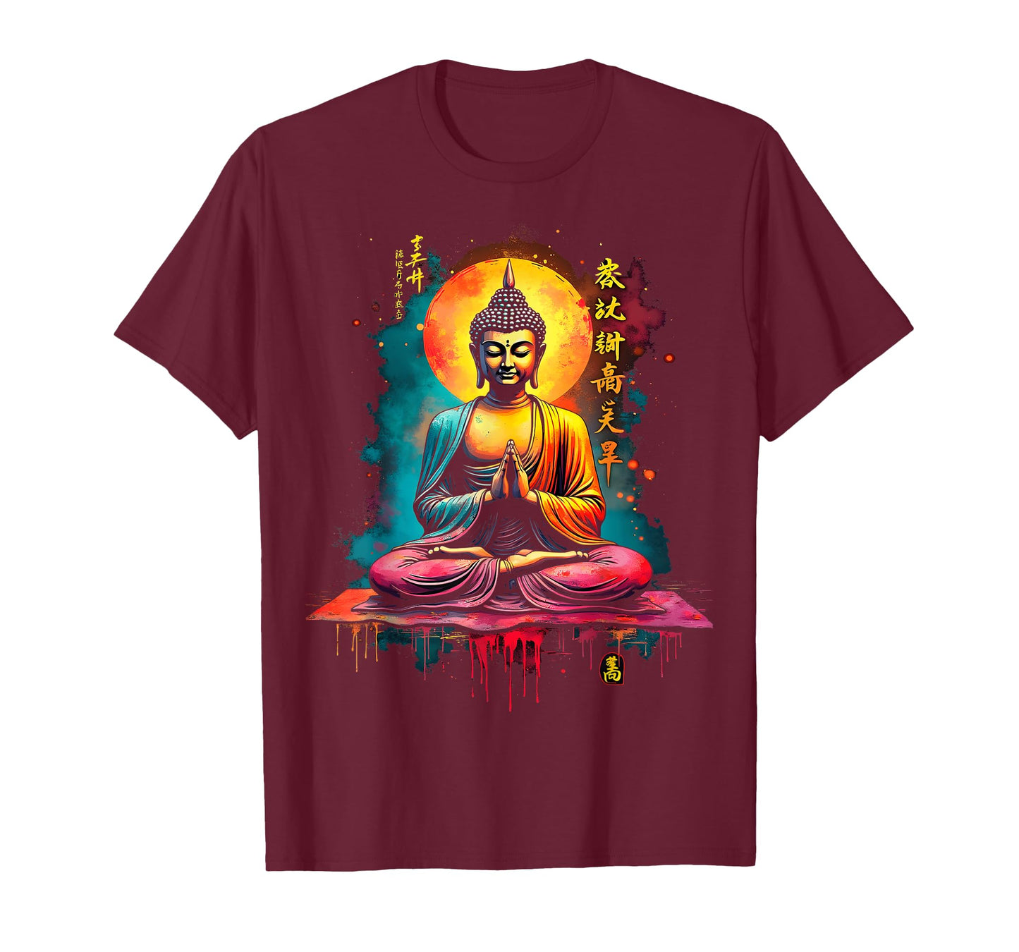 Vibrant Buddha Radiant Moon T-Shirt