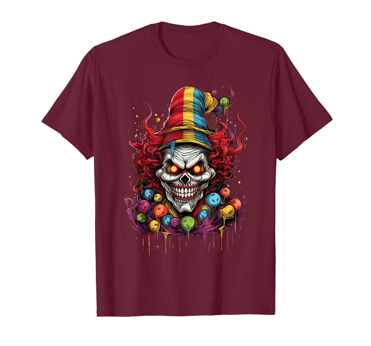 Terrifying Scary Evil Killer Clown T-Shirt
