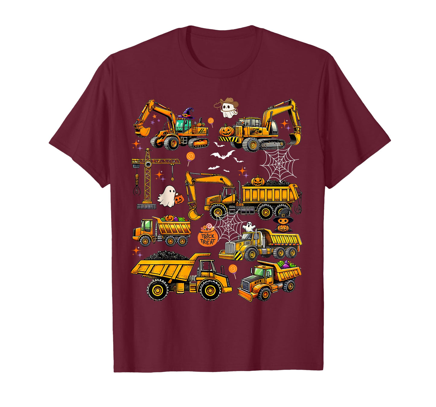 Halloween Construction Trucks Halloween Costume Boys Toddler T-Shirt