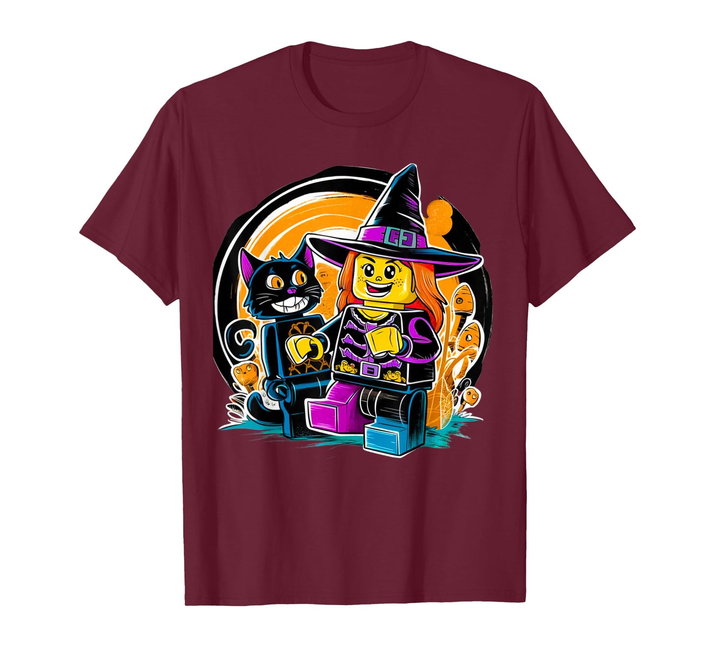 Halloween Master Builder Kids Boy Building Blocks Brick Toys T-Shirt