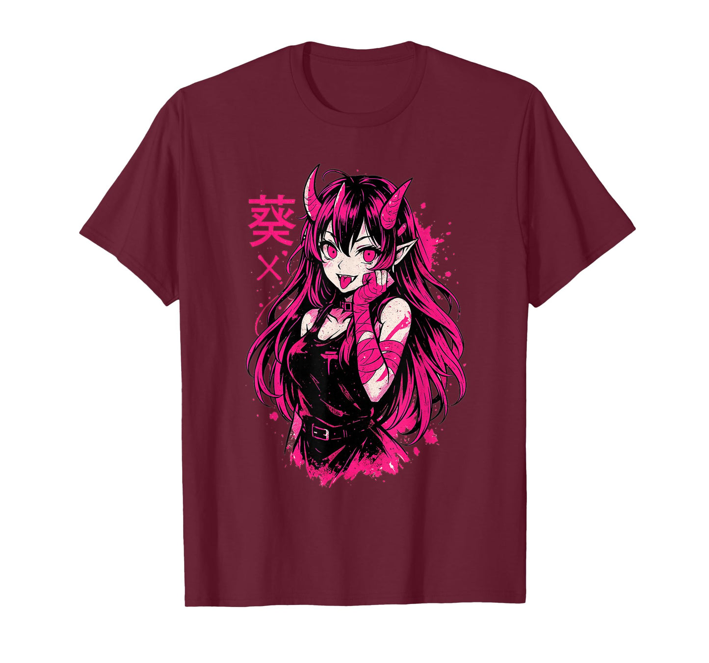 Goth Anime Waifu Kawaii Manga Girl | Creepy Horror Aesthetic T-Shirt